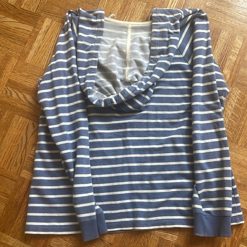 Anthropologie ALLIHOP Blue & White Stripe Pullover
Size Large - Picture 5 of 6